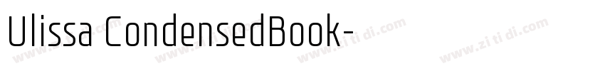 Ulissa CondensedBook字体转换